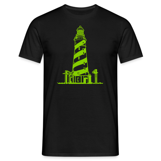 Leuchtturm neon grün - Schwarz