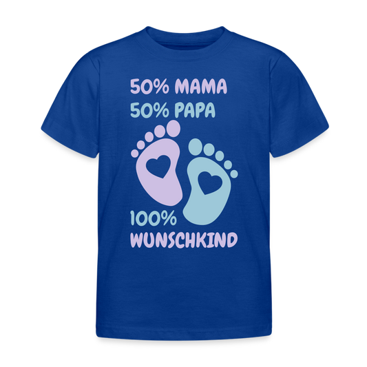 Kinder T-Shirt wunschkind2 - Royalblau