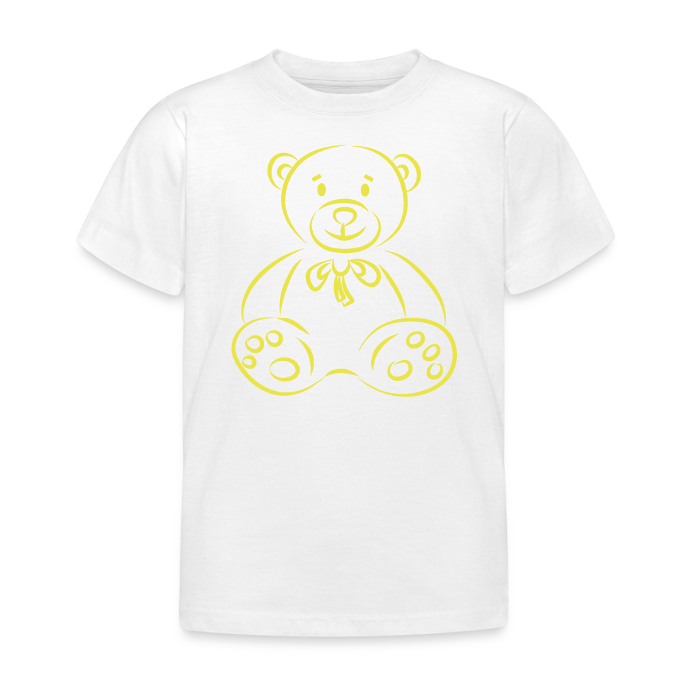 Kinder T-Shirt Teddy - weiß