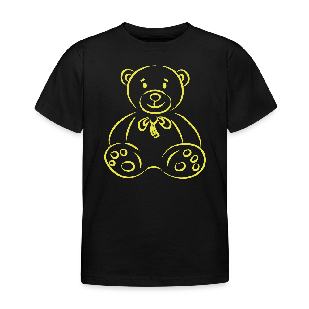 Kinder T-Shirt Teddy - Schwarz
