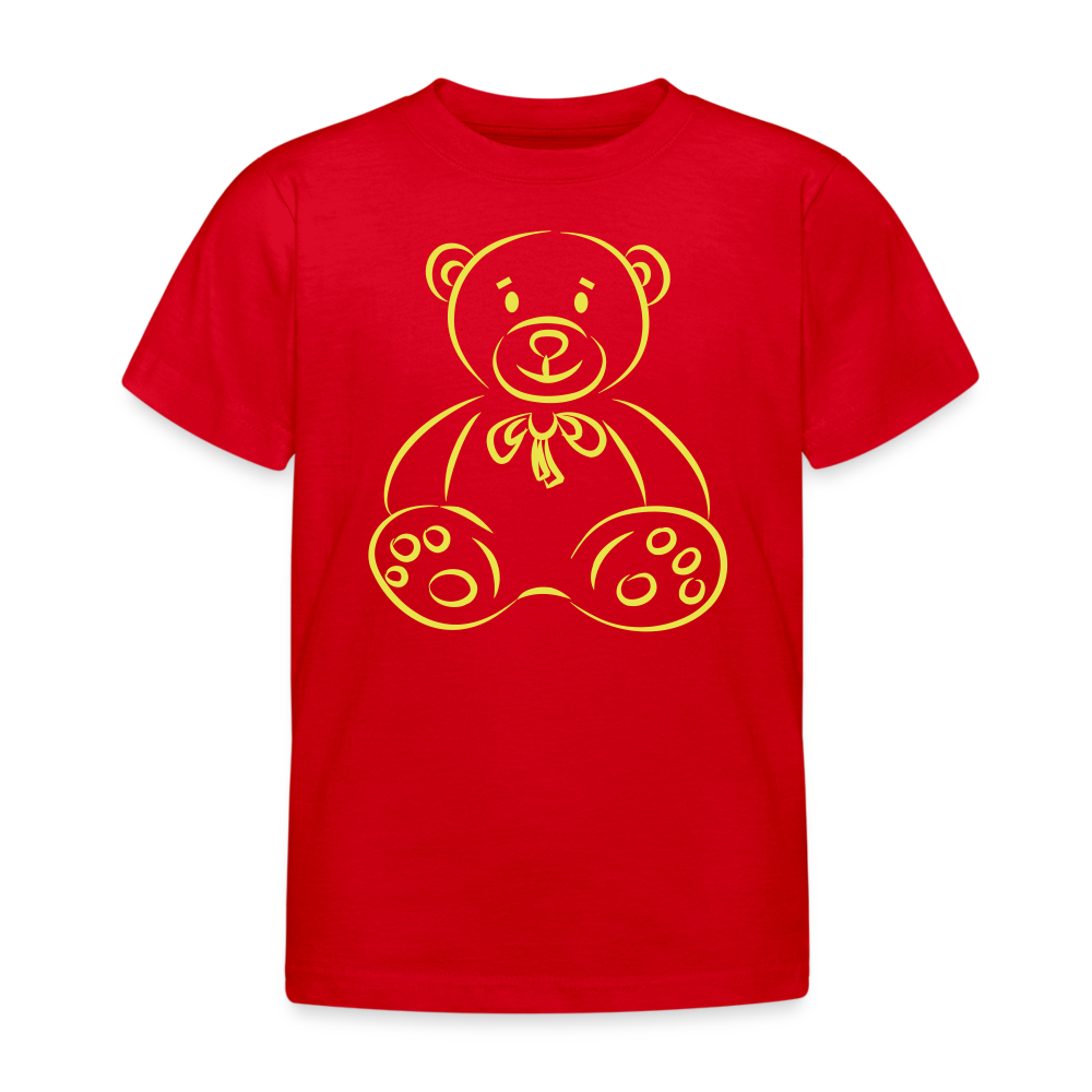 Kinder T-Shirt Teddy - Rot