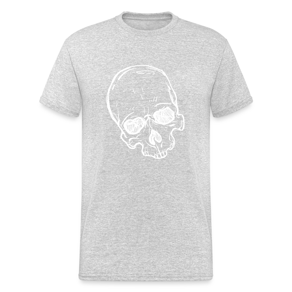 Skull white - Grau meliert