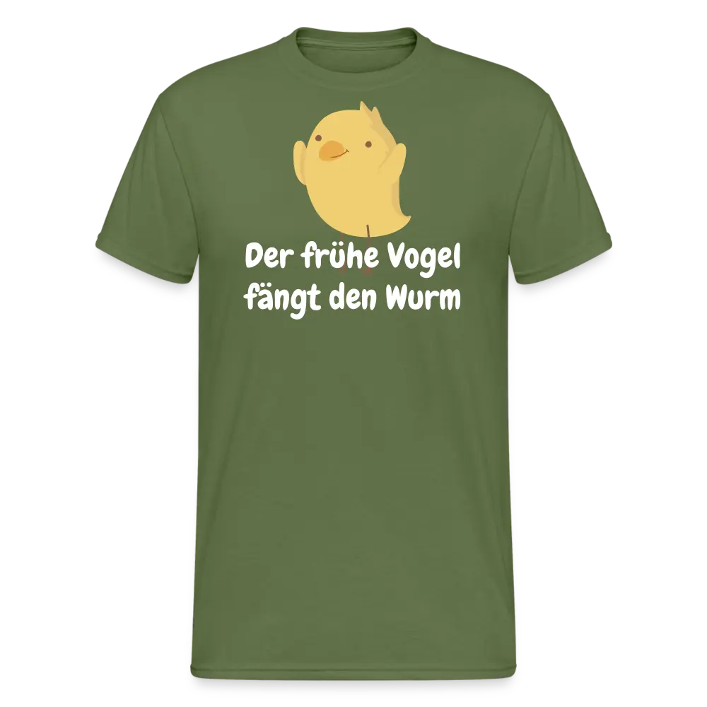 SSW1319 Tshirt Der frühe Vogel fängt den Wurm – Kuhlesprüche