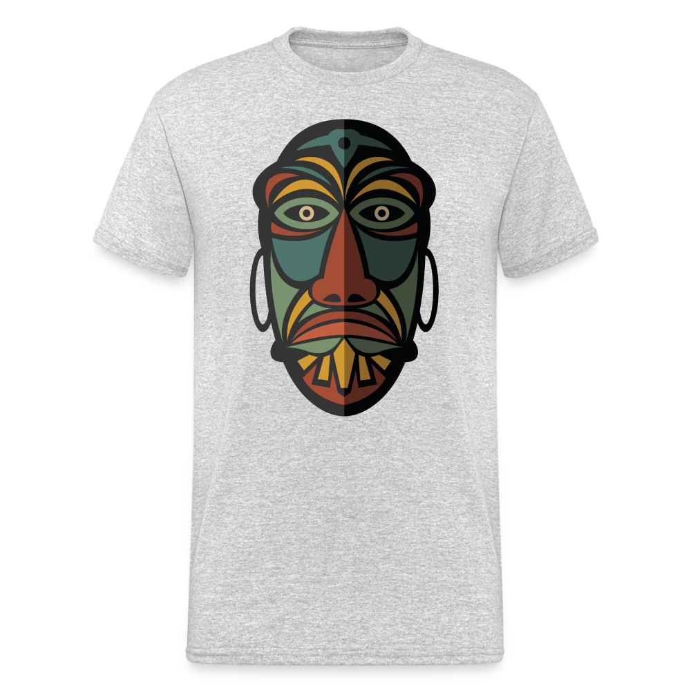 Afrikanische Maske - Grau meliert