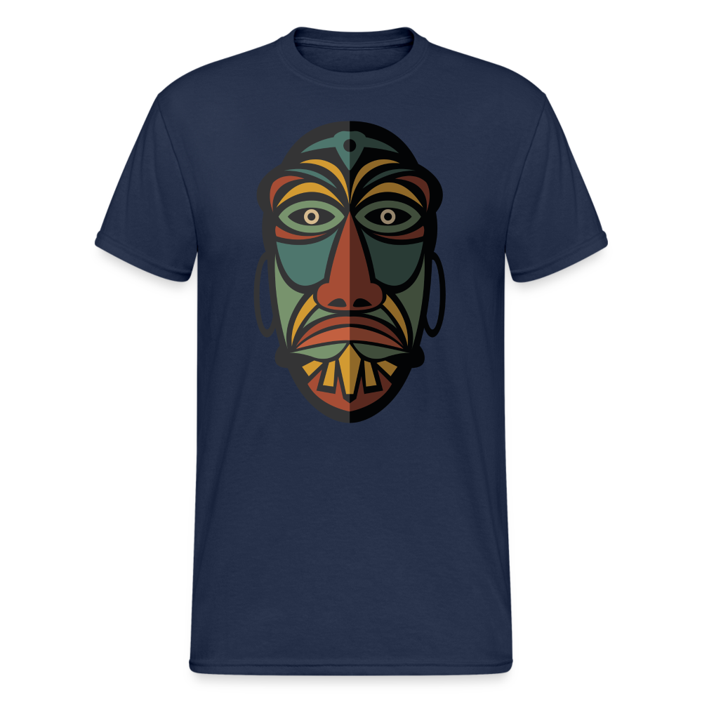Afrikanische Maske - Navy