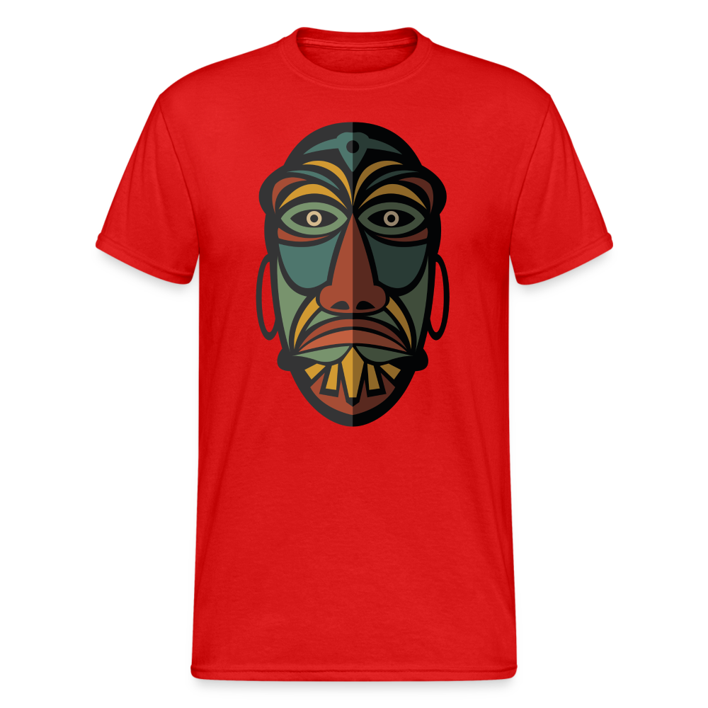 Afrikanische Maske - Rot