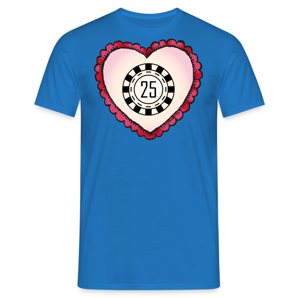 Tshirt 25 Geburtstag - Royalblau