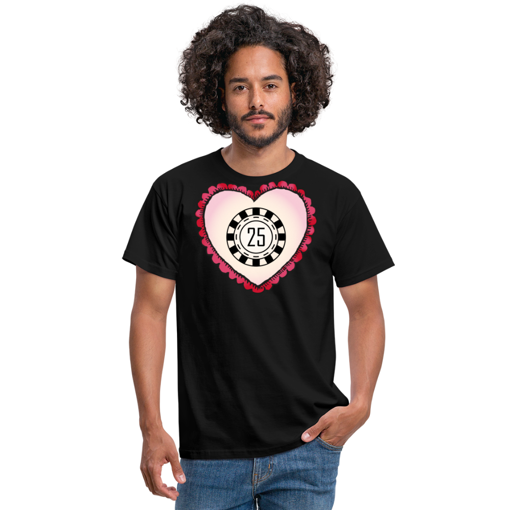 Tshirt 25 Geburtstag - Schwarz
