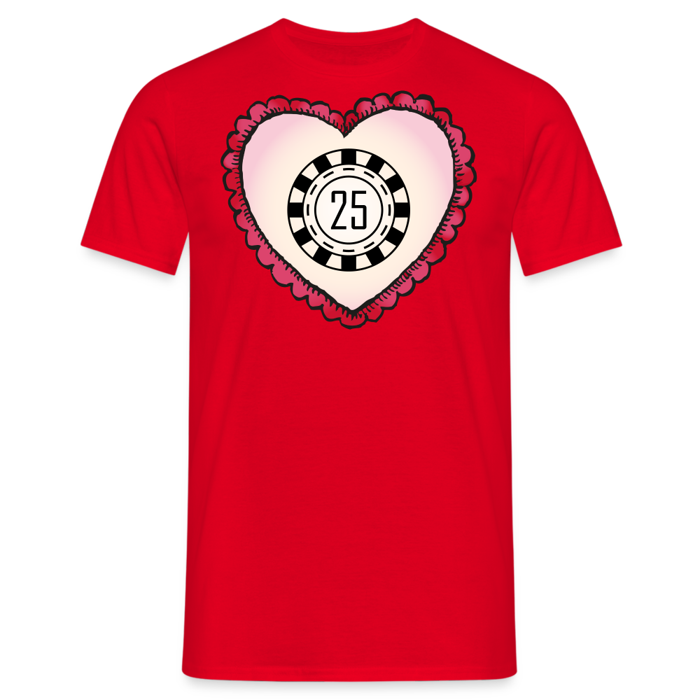 Tshirt 25 Geburtstag - Rot