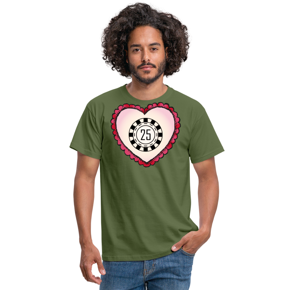 Tshirt 25 Geburtstag - Militärgrün