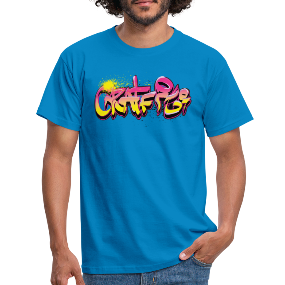 Tshirt Graffiti - Royalblau