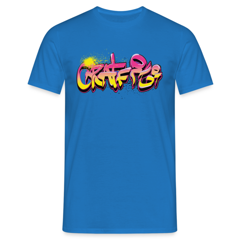 Tshirt Graffiti - Royalblau