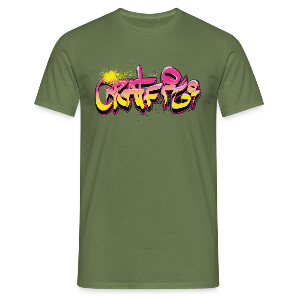 Tshirt Graffiti - Militärgrün