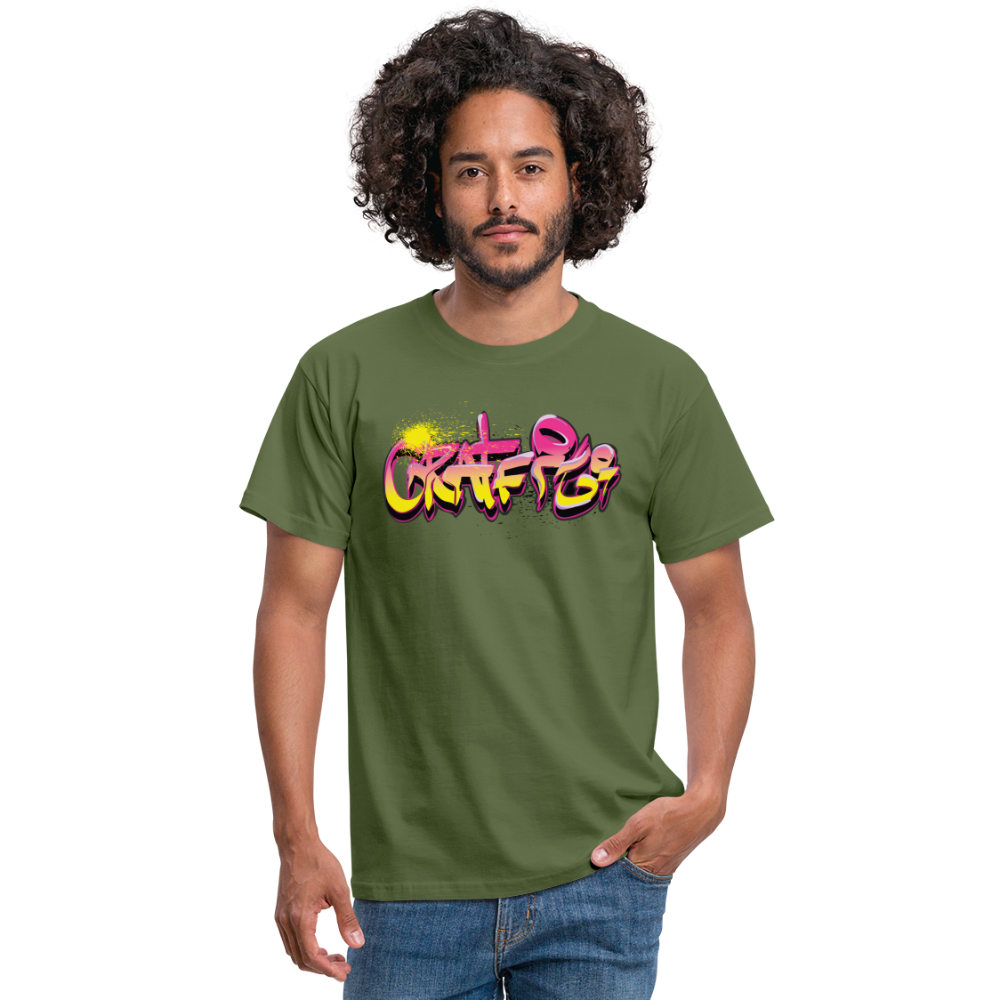 Tshirt Graffiti - Militärgrün