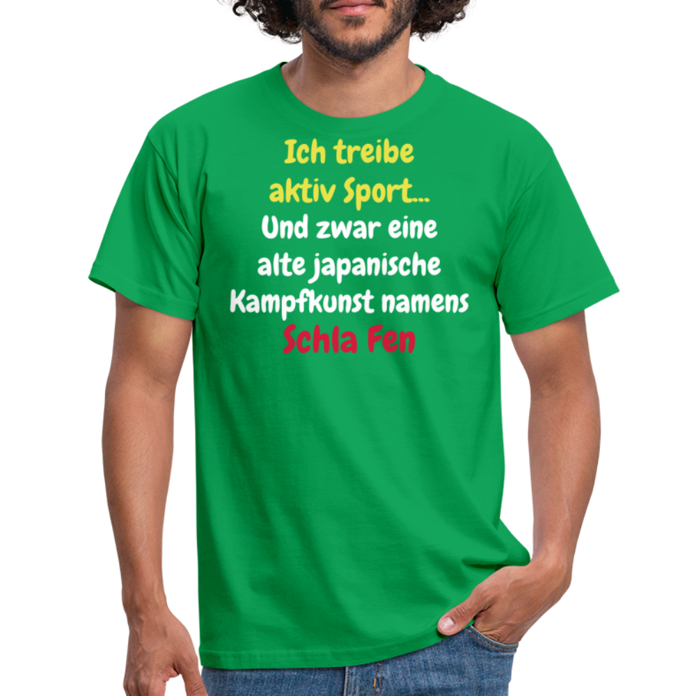 Tshirt Ich treibe aktiv Sport... - Kelly Green