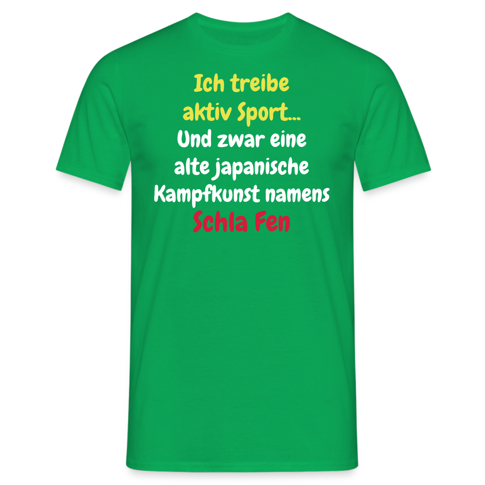Tshirt Ich treibe aktiv Sport... - Kelly Green