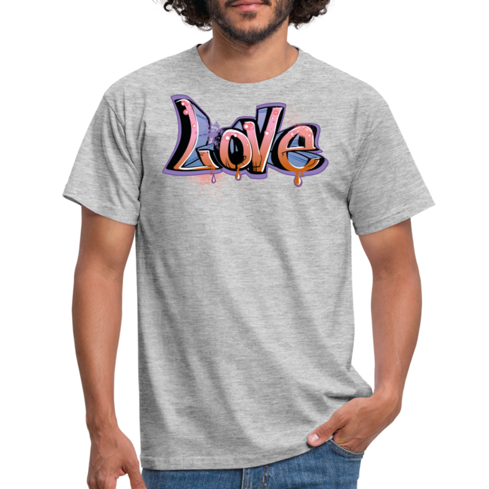 Tshirt Love - Grau meliert