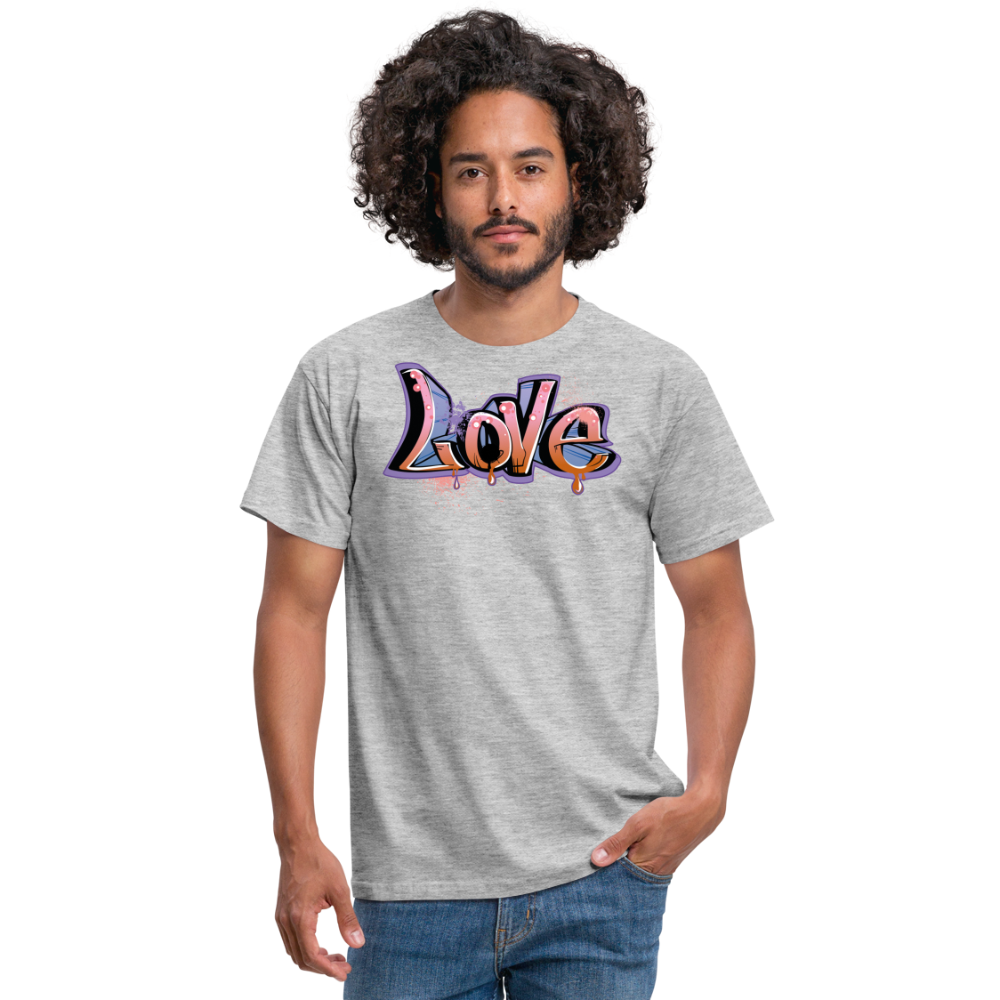 Tshirt Love - Grau meliert