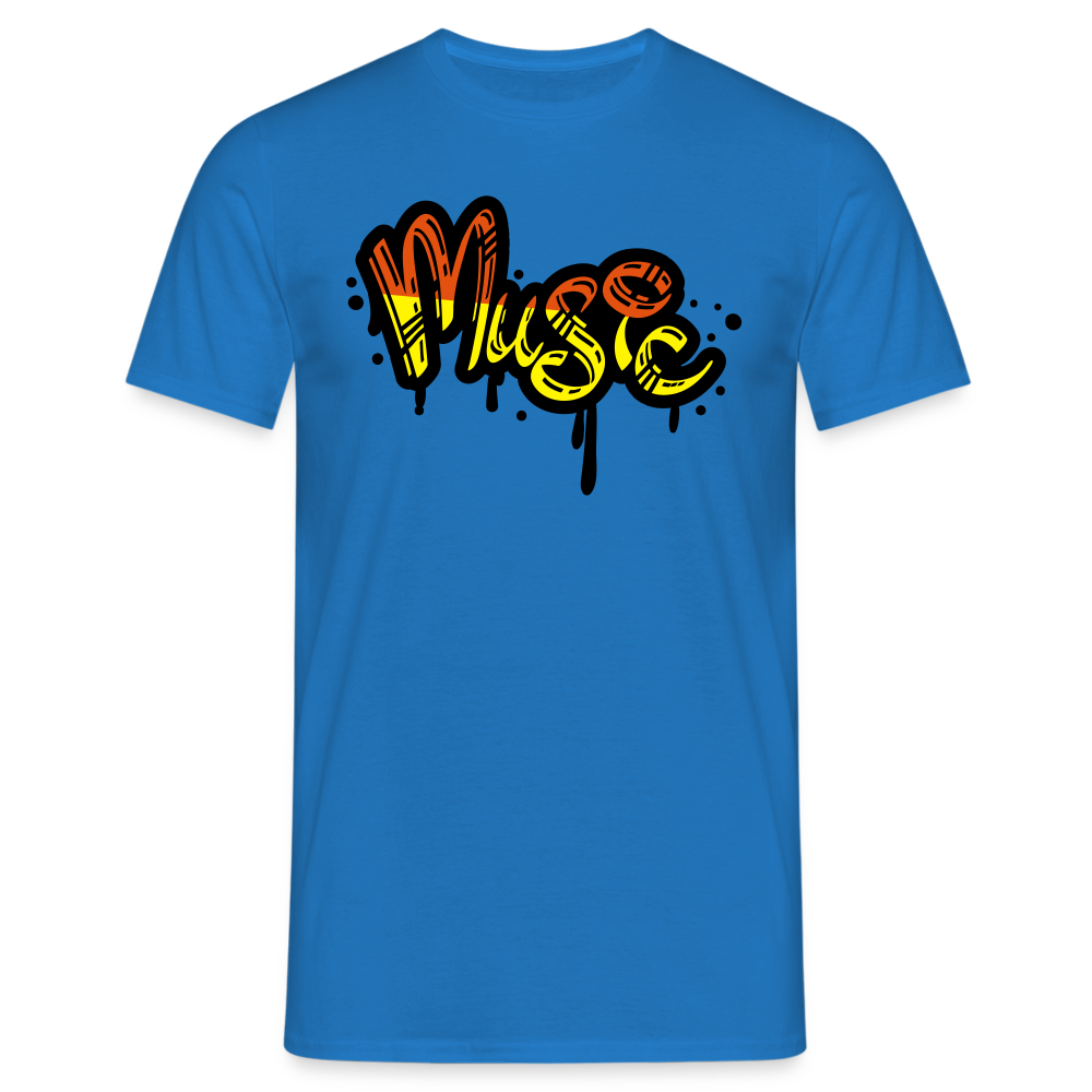 Tshirt Graffiti Musik - Royalblau
