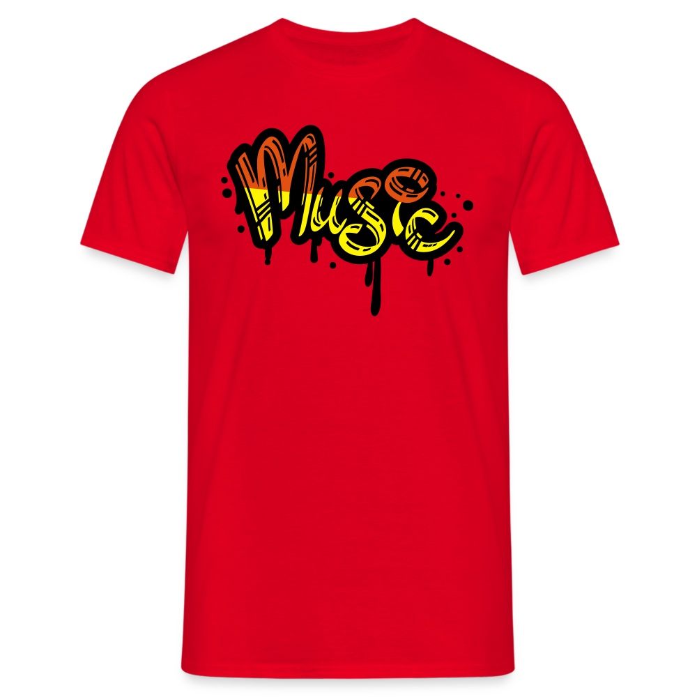 Tshirt Graffiti Musik - Rot