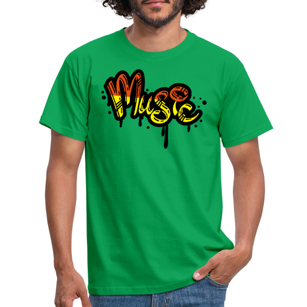 Tshirt Graffiti Musik - Kelly Green