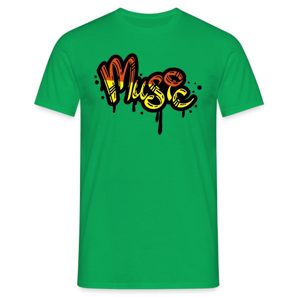 Tshirt Graffiti Musik - Kelly Green
