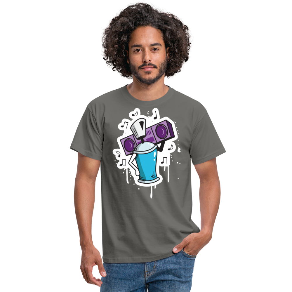 Tshirt Graffiti Ghetto Blaster - Graphit