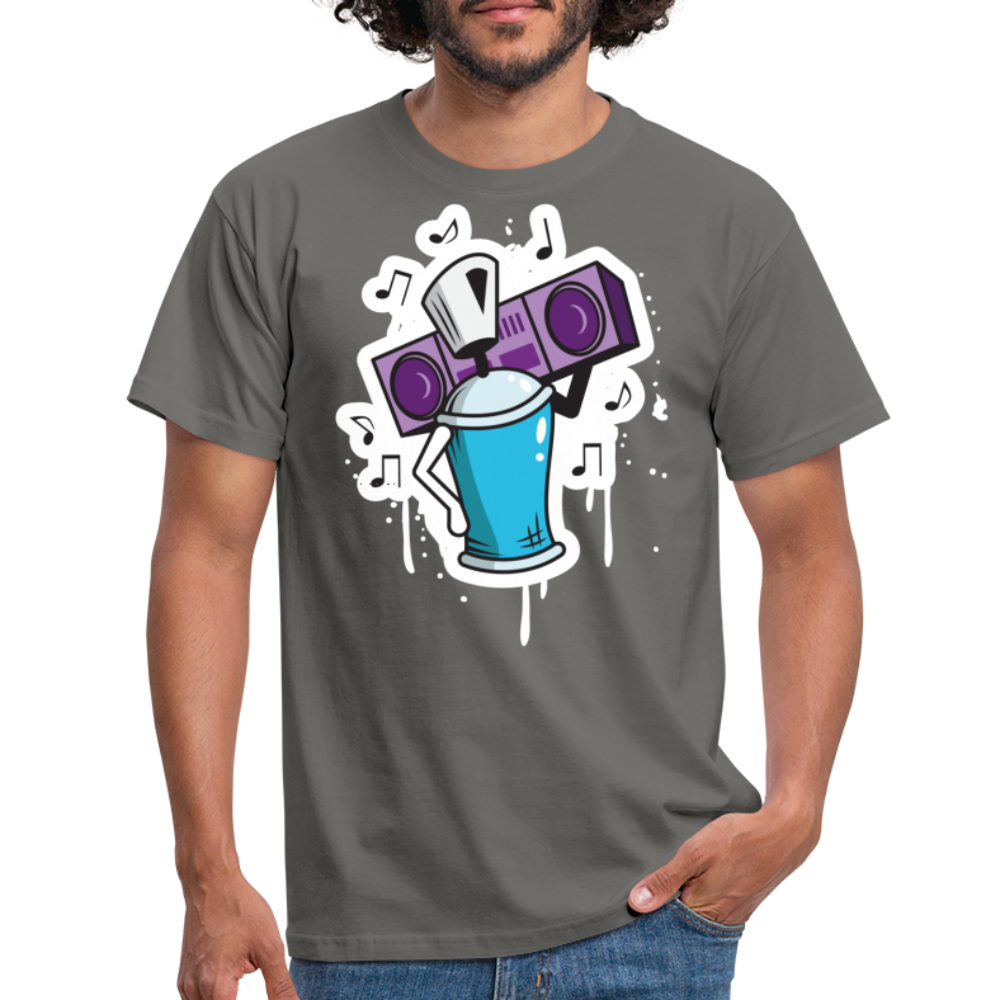 Tshirt Graffiti Ghetto Blaster - Graphit