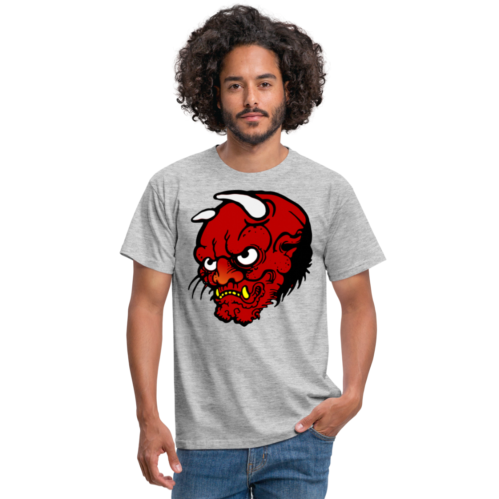 SSW1371 Tshirt Dämonentätowierung - Grau meliert