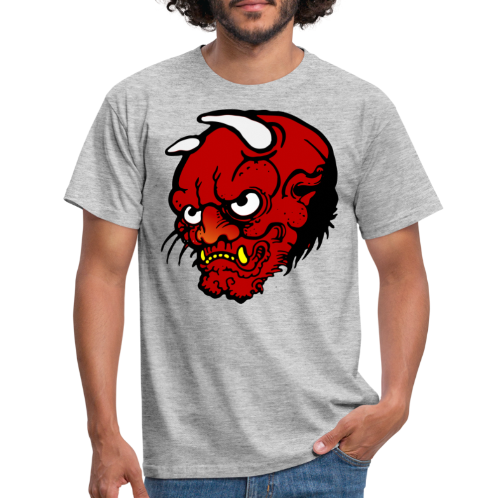 SSW1371 Tshirt Dämonentätowierung - Grau meliert