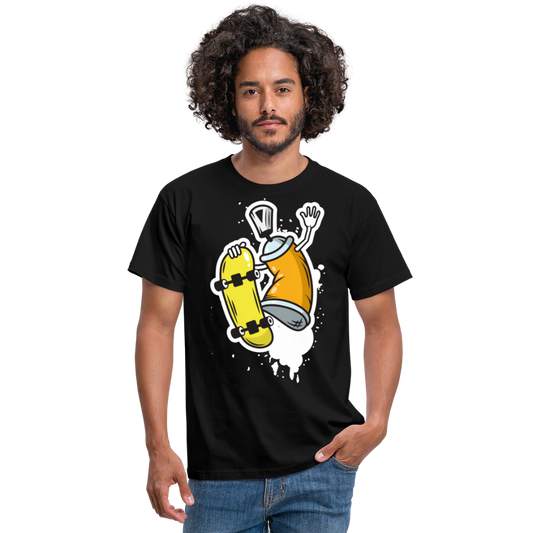 SSW1379 Tshirt Kann mit Skateboard - Schwarz