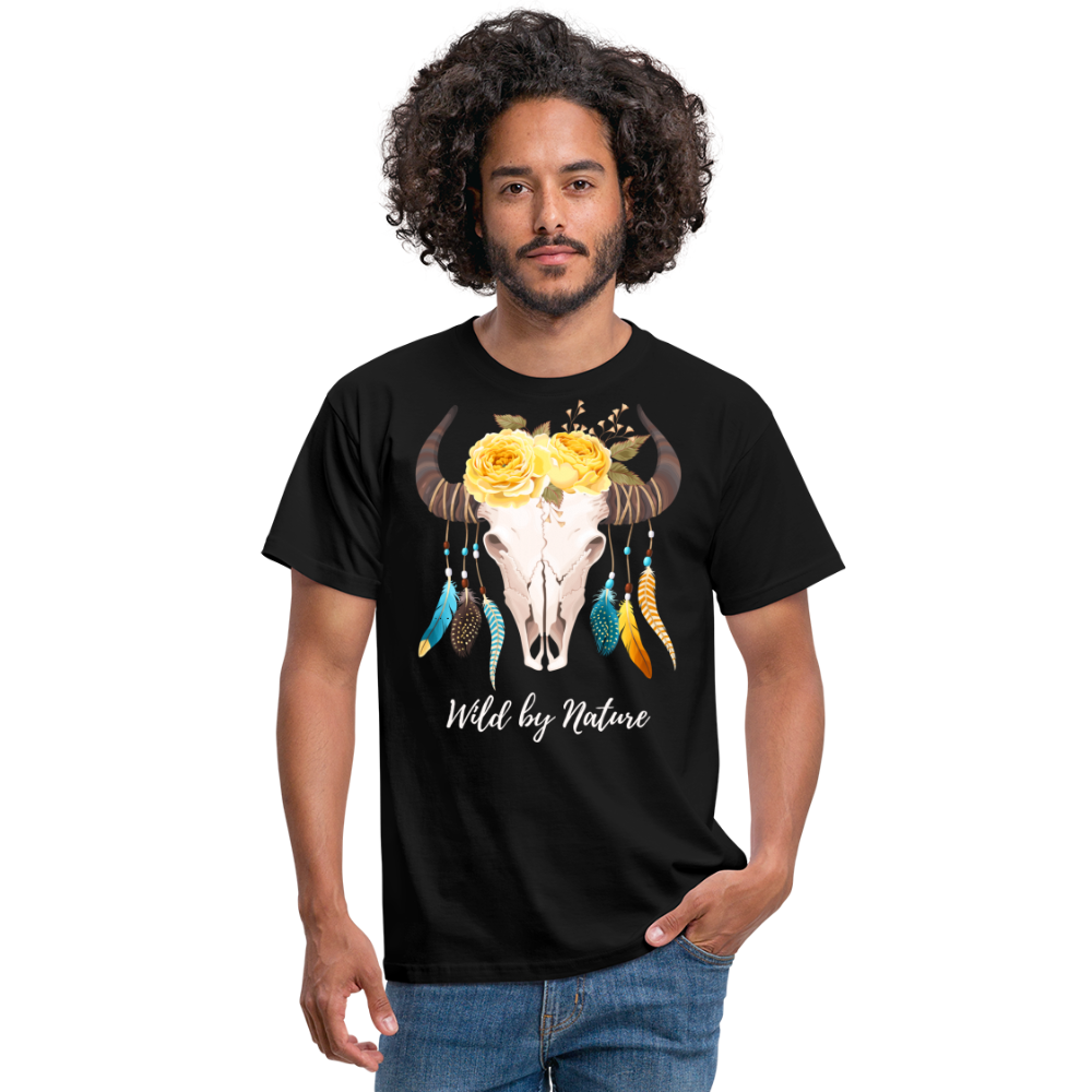 SSW1383 Tshirt Wild von Natur aus Schädel - Schwarz