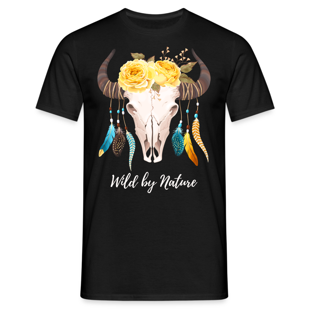SSW1383 Tshirt Wild von Natur aus Schädel - Schwarz