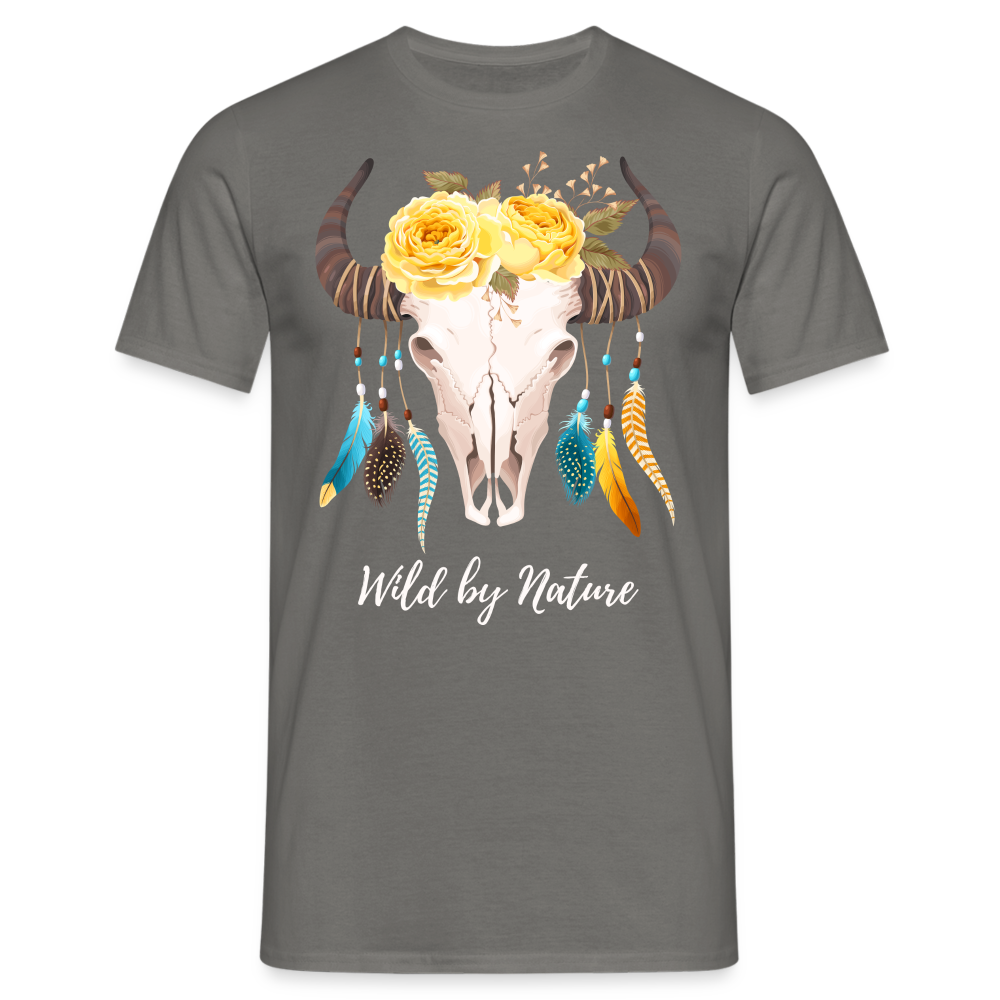SSW1383 Tshirt Wild von Natur aus Schädel - Graphit