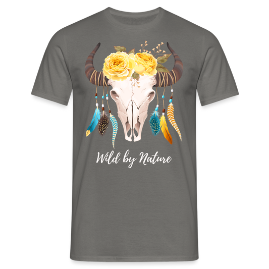 SSW1383 Tshirt Wild von Natur aus Schädel - Graphit