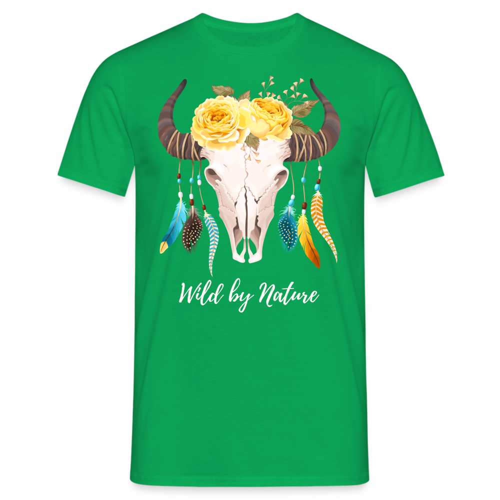 SSW1383 Tshirt Wild von Natur aus Schädel - Kelly Green
