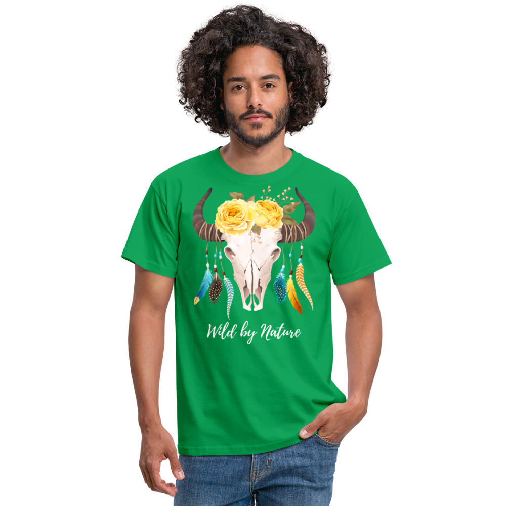 SSW1383 Tshirt Wild von Natur aus Schädel - Kelly Green
