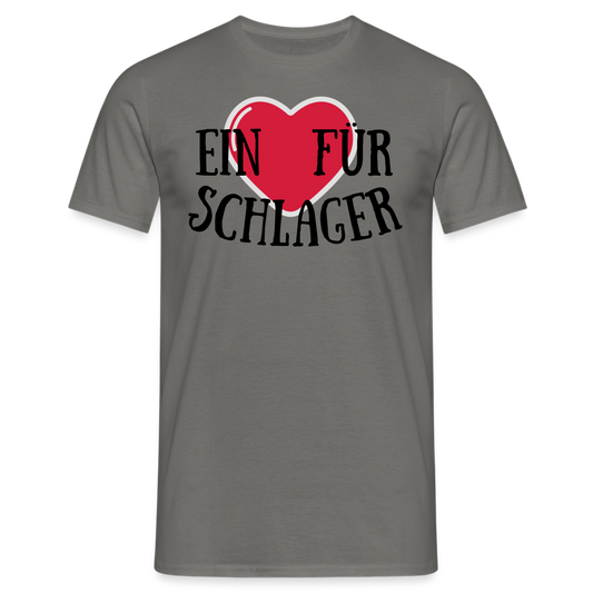 SSW1388 Tshirt Ein Herz für Schlager - Graphit