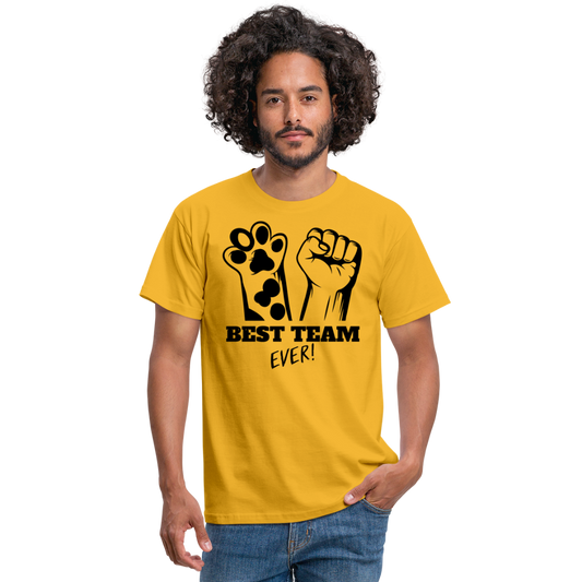 SSW1394 Tshirt Die beste Mannschaft, die es jemals gab - Gelb