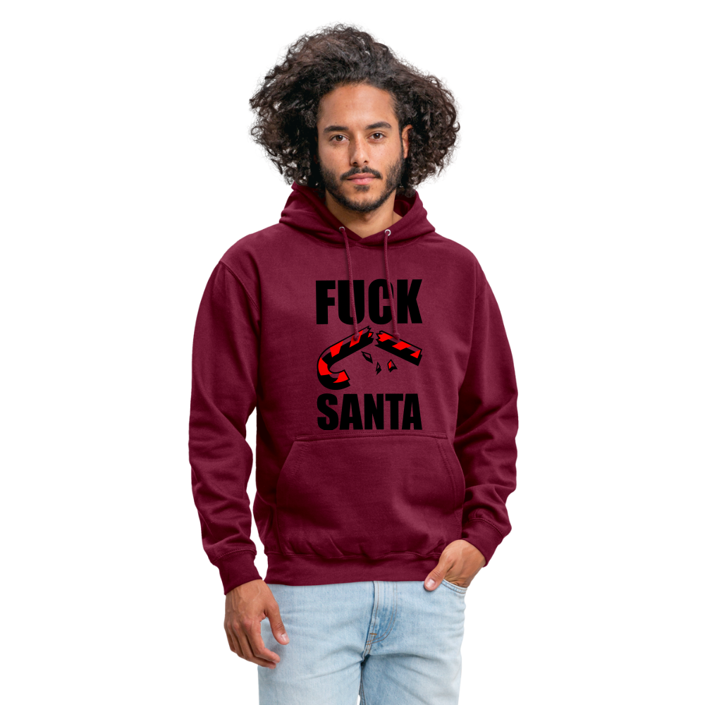 SSW1398 Hoodie Fuck Santa - Bordeaux