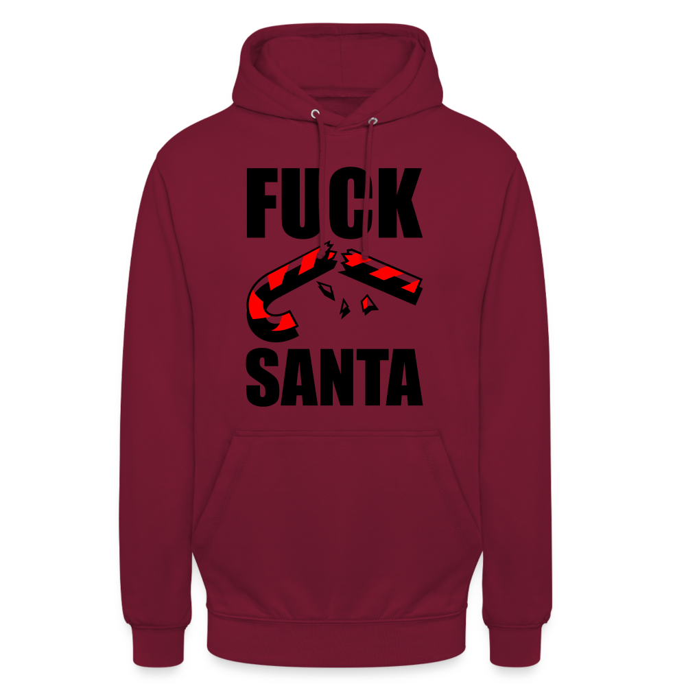 SSW1398 Hoodie Fuck Santa - Bordeaux