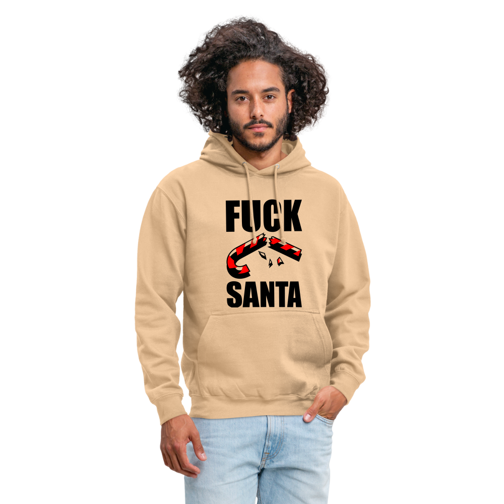 SSW1398 Hoodie Fuck Santa - Beige