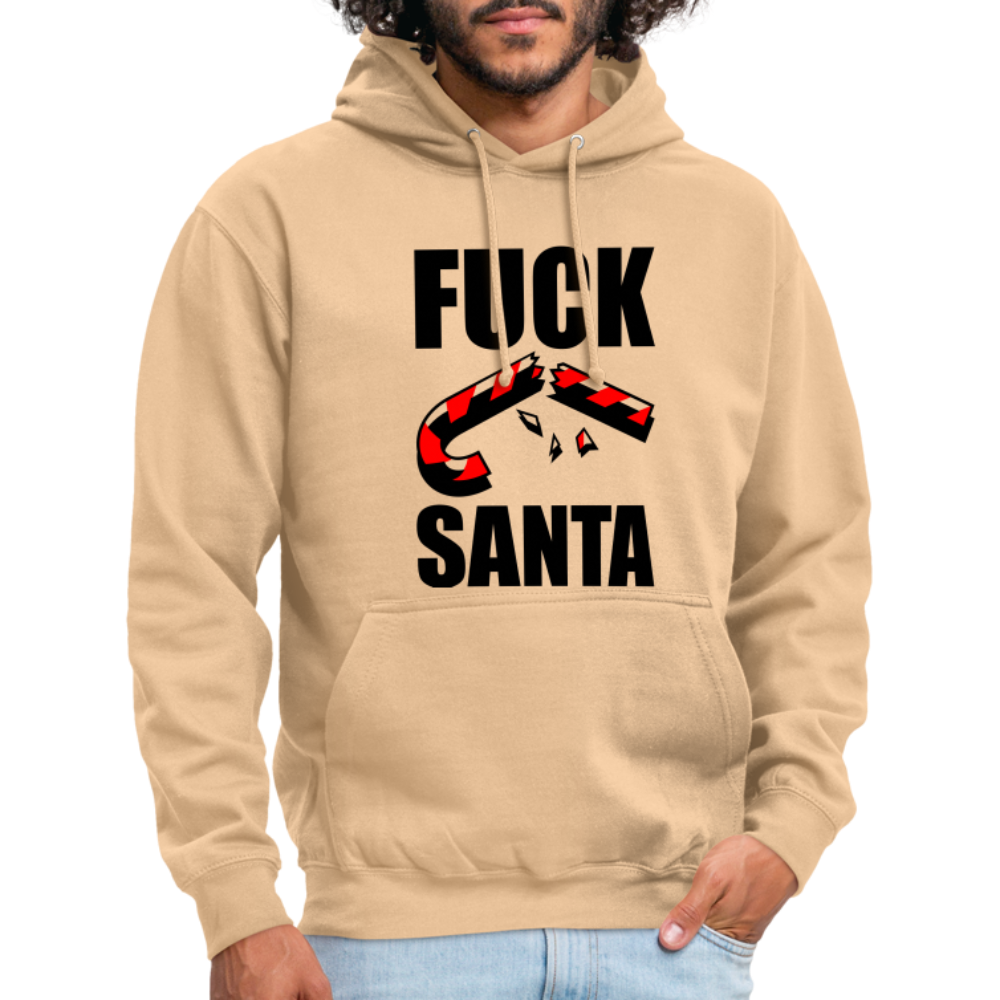 SSW1398 Hoodie Fuck Santa - Beige