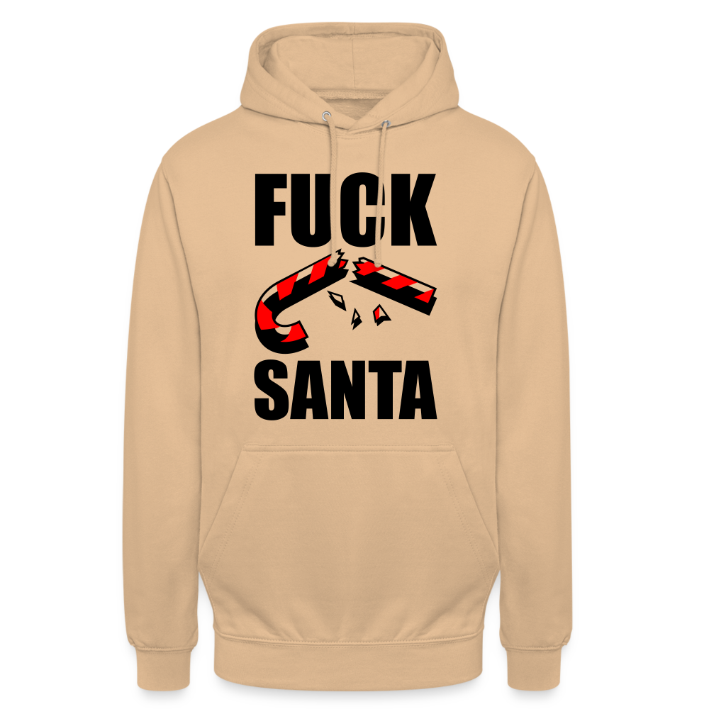 SSW1398 Hoodie Fuck Santa - Beige
