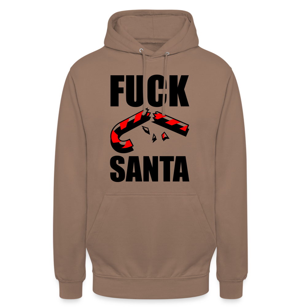 SSW1398 Hoodie Fuck Santa - Mokka