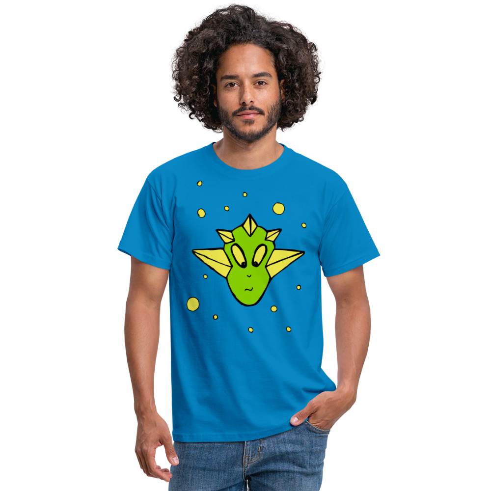 SSW1411 Tshirt Alien Kopf - Royalblau