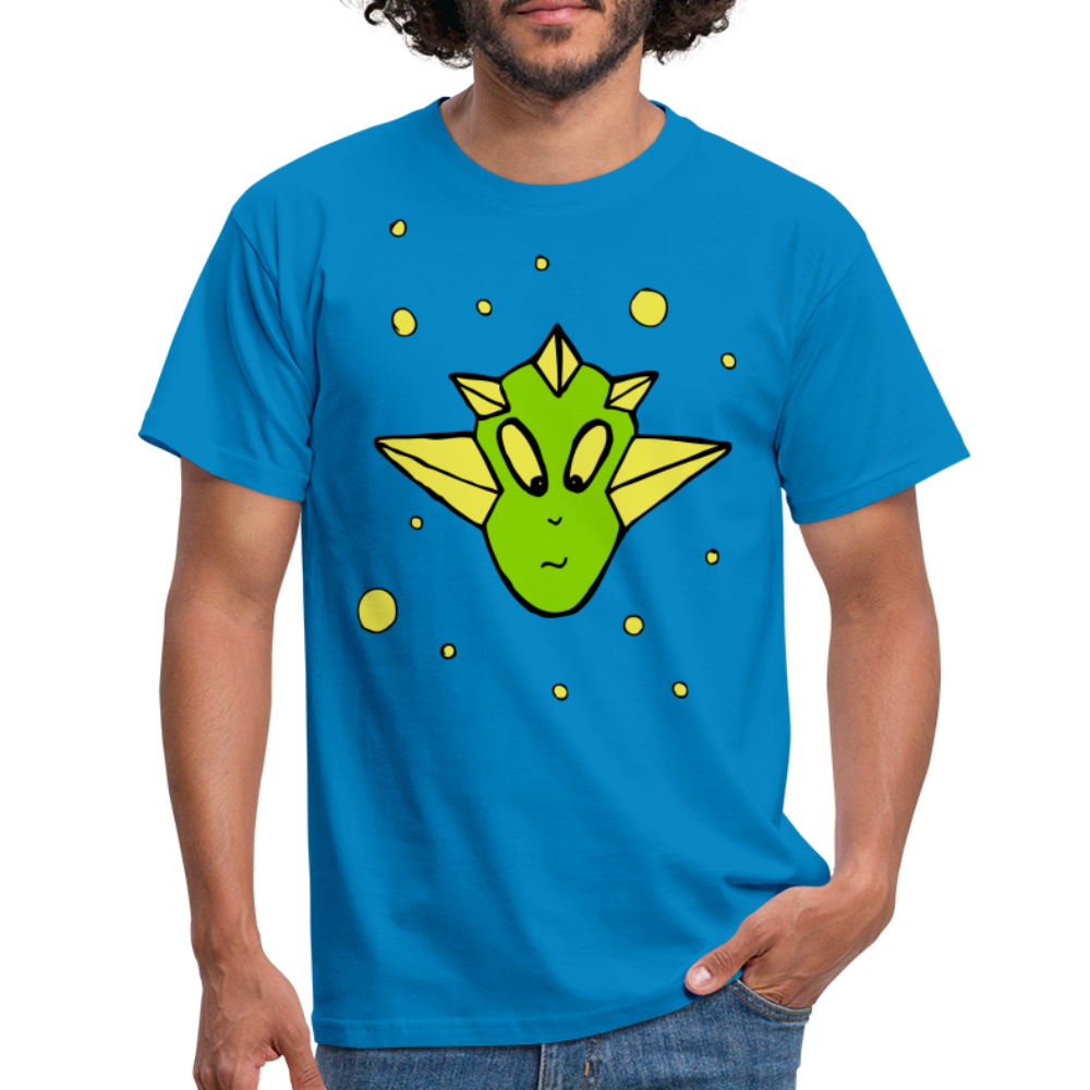 SSW1411 Tshirt Alien Kopf - Royalblau