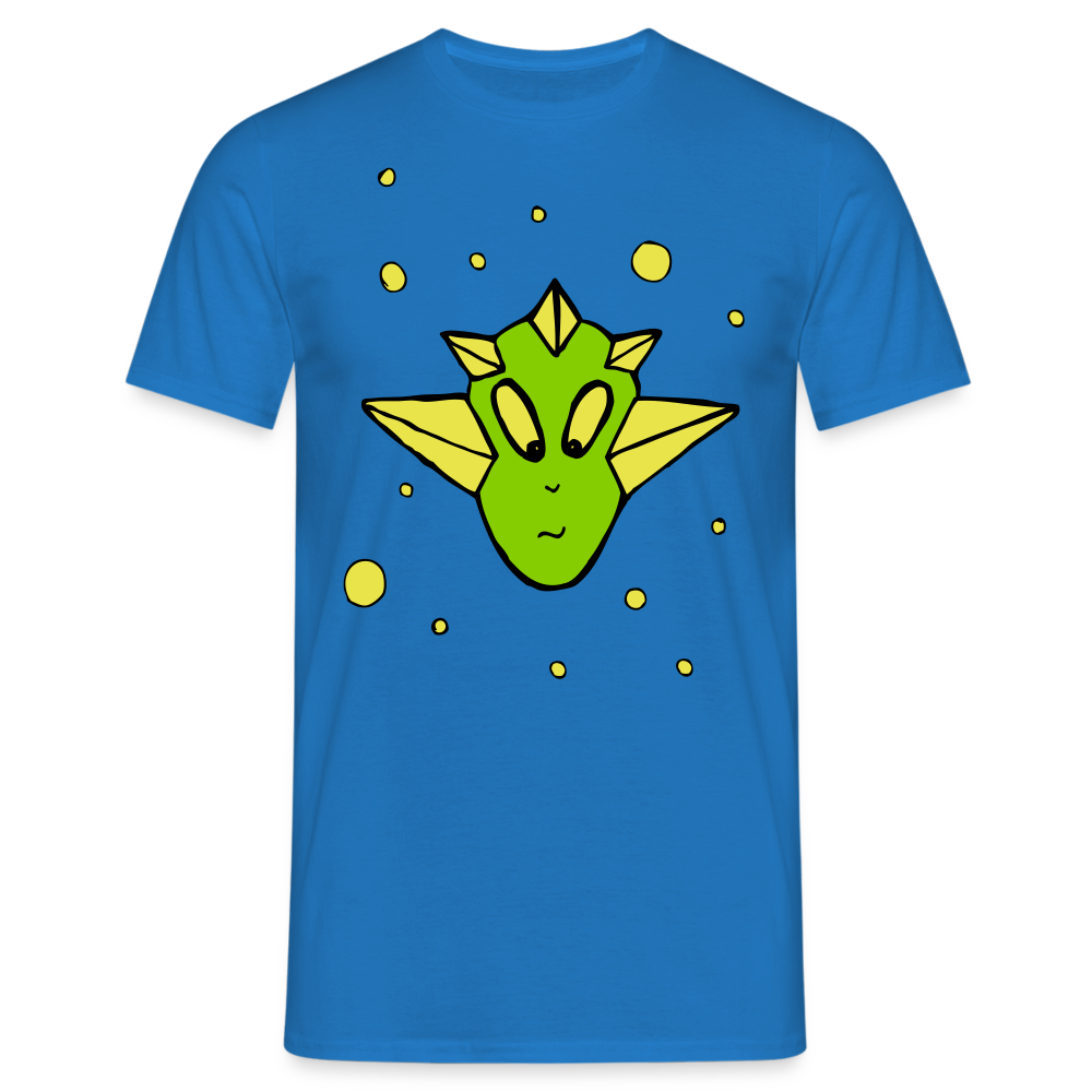 SSW1411 Tshirt Alien Kopf - Royalblau