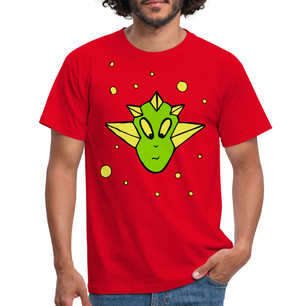 SSW1411 Tshirt Alien Kopf - Rot