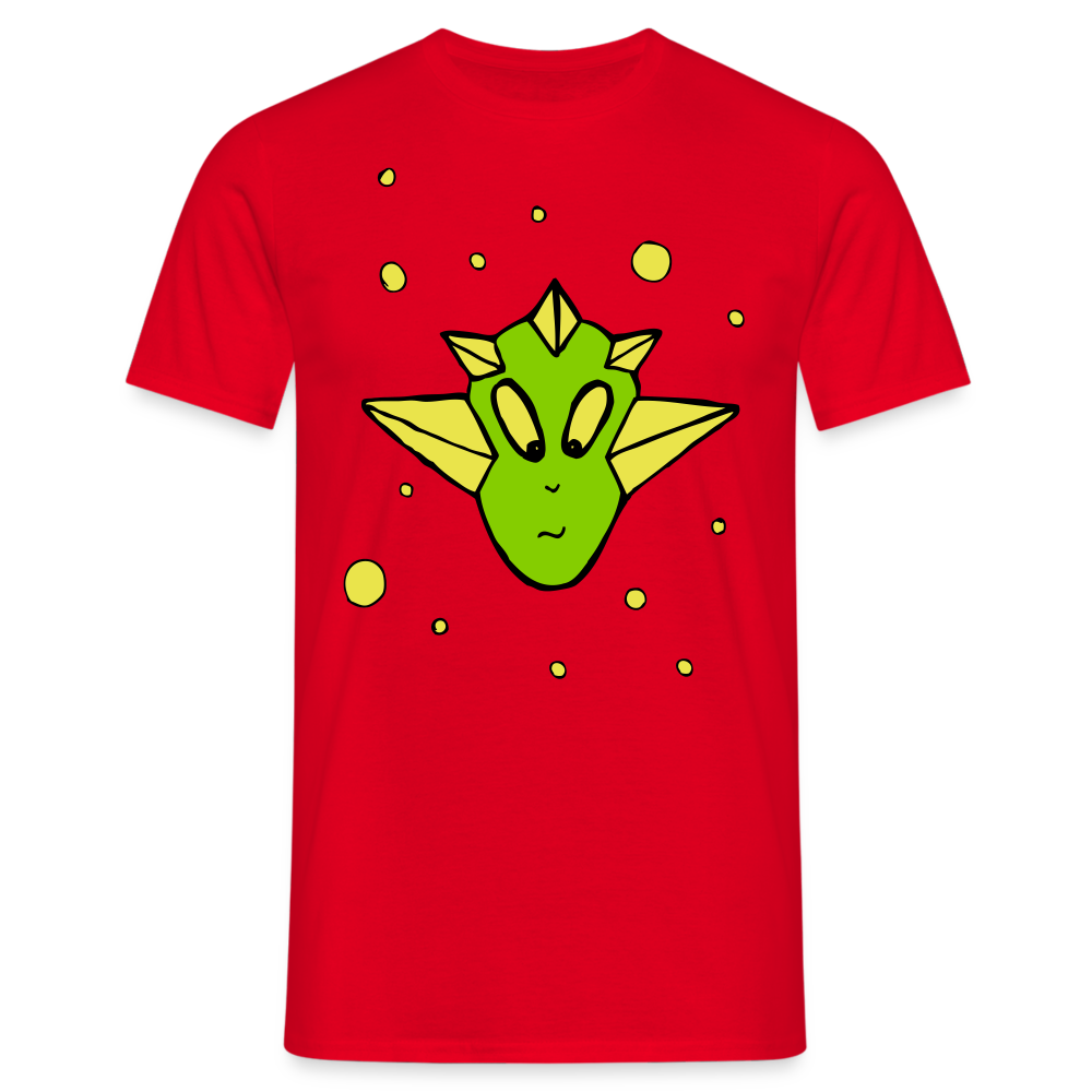 SSW1411 Tshirt Alien Kopf - Rot